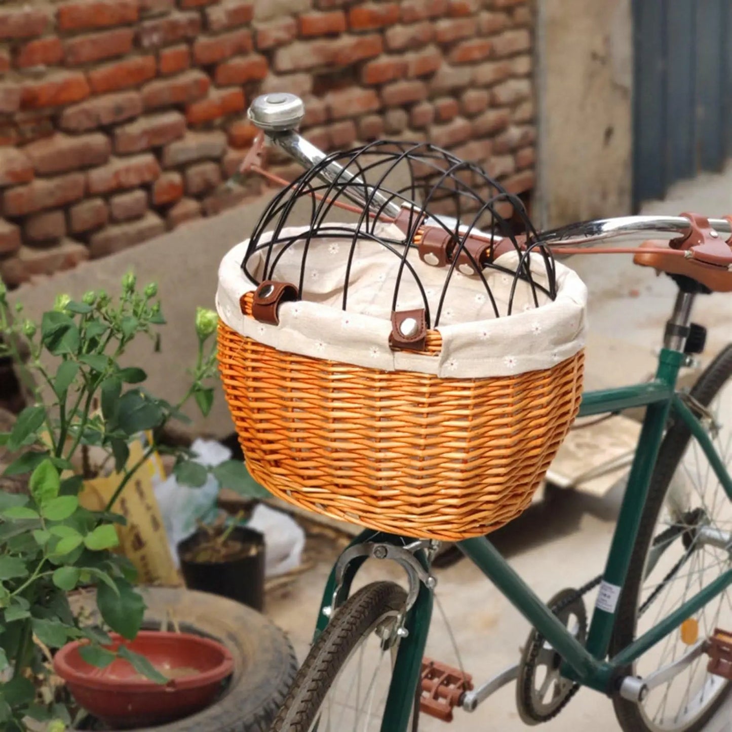 Panier rétro de vélo pour chat - Mimikats