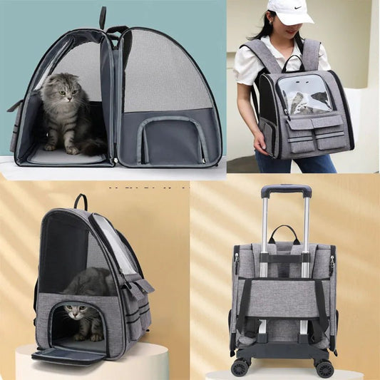 Sac à roulettes pour chat - Mimikats