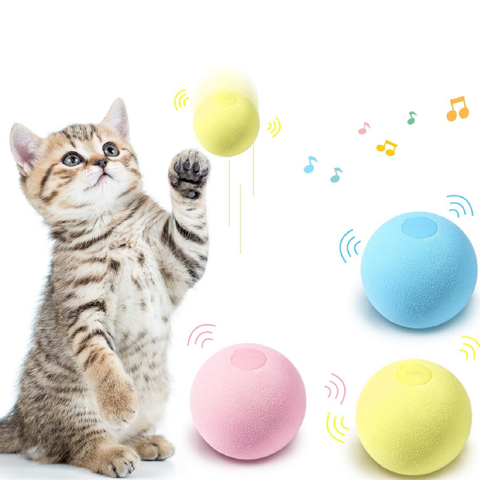 SmartBall™ - Balle intelligente d'apprentissage pour chat - Mimikats